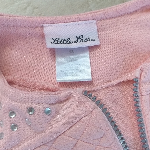 Girls size 6x matching Little Las set pink white - Picture 4 of 7